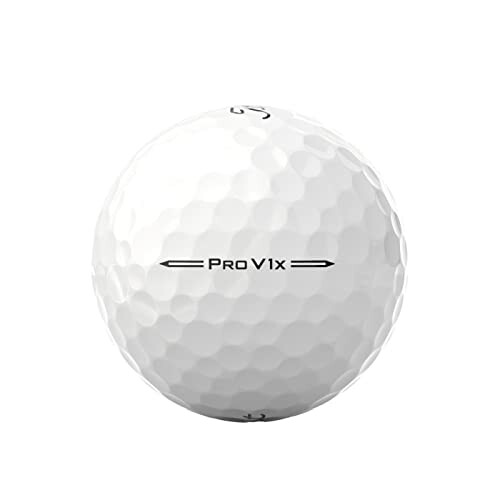 White golf ball labeled Pro V1x