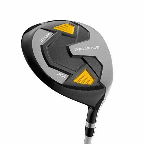 Profile golf club driver with yellow accents