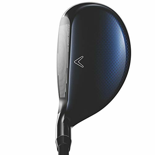 Close-up of a golf club head with a sleek design.