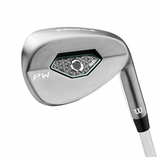 Golf club iron with Profile branding and PW marking