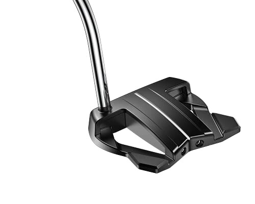 Black golf putter with modern design