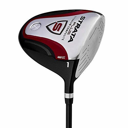 Strata golf club driver with titanium composite head and 460cc size.