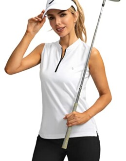 Santiny Women's Sleeveless Golf Shirt